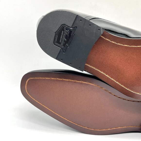 Florsheim Mens Size 7‎ Tuxedo Plain Toe Black Patent Leather Oxfords Dress Shoes - Picture 10 of 12